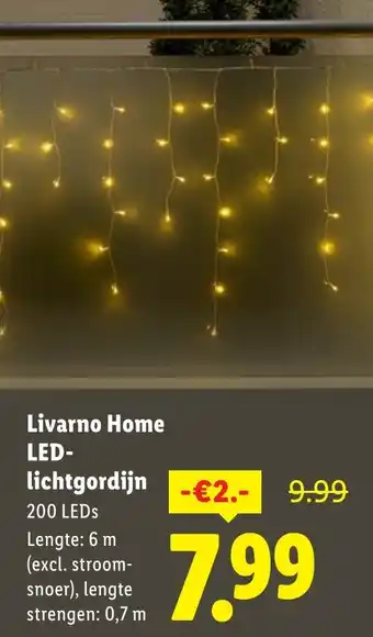 Lidl Livarno Home LED- lichtgordijn aanbieding