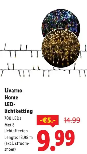 Lidl Livarno Home LED- lichtketting aanbieding