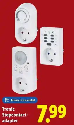 Lidl Tronic Stopcontact Adapter aanbieding
