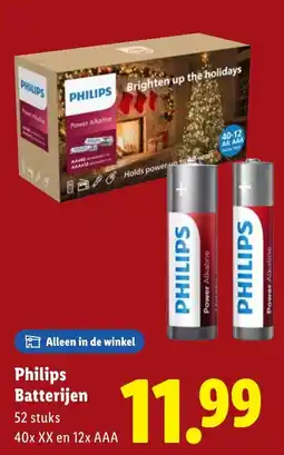 Lidl Philips Batterijen aanbieding