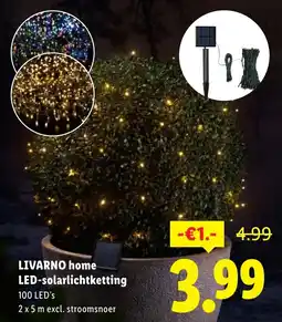 Lidl LIVARNO home LED-solarlichtketting aanbieding