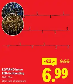 Lidl LIVARNO home LED-lichtketting aanbieding