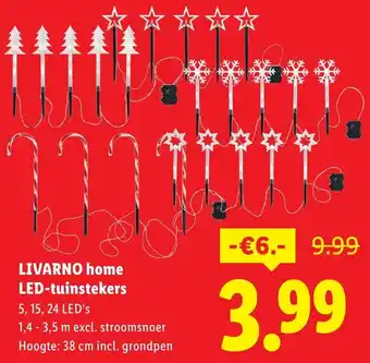 Lidl LIVARNO home LED-tuinstekers aanbieding
