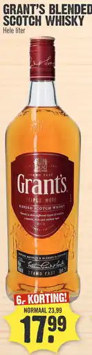 Super Dirck 3 GRANT'S BLENDED SCOTCH WHISKY aanbieding
