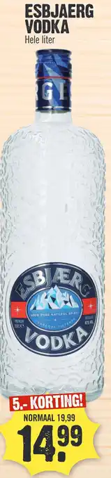 Super Dirck 3 ESBJAERG VODKA aanbieding