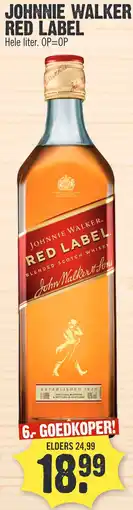 Super Dirck 3 JOHNNIE WALKER RED LABEL aanbieding