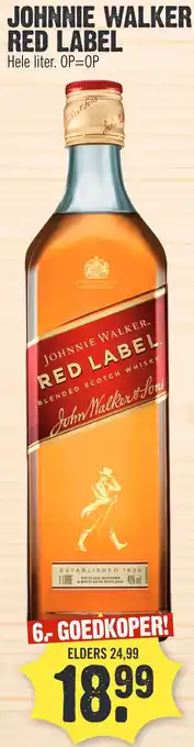 Super Dirck 3 JOHNNIE WALKER RED LABEL aanbieding