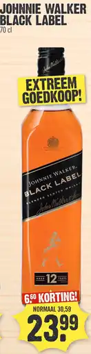 Super Dirck 3 JOHNNIE WALKER BLACK LABEL aanbieding