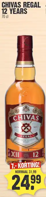 Super Dirck 3 CHIVAS REGAL 12 YEARS aanbieding