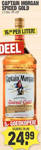 Super Dirck 3 CAPTAIN MORGAN SPICED GOLD aanbieding