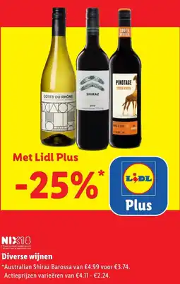 Lidl Diverse wijnen aanbieding