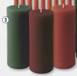 ALDI Winter of Kerstkaarsen Rustiek aanbieding