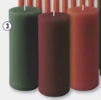 ALDI Winter of Kerstkaarsen Rustiek aanbieding