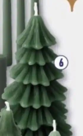 ALDI Winter of Kerstkaarsen Kerstboom aanbieding