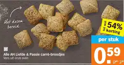 Albert Heijn Alle AH Liefde & Passie carré-broodjes aanbieding