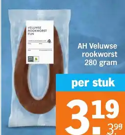 Albert Heijn AH Veluwse rookworst aanbieding