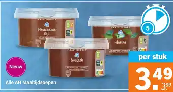 Albert Heijn Alle AH Maaltijdsoepen aanbieding