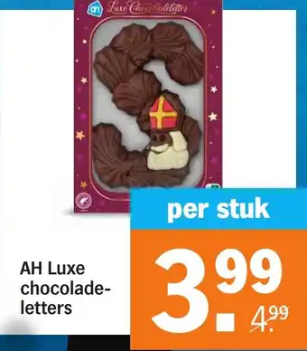 Albert Heijn AH Luxe chocoladeletters aanbieding
