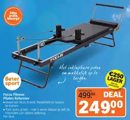 Albert Heijn Focus Fitness Pilates Reformer aanbieding