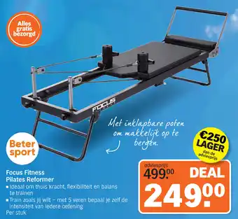Albert Heijn Focus Fitness Pilates Reformer aanbieding