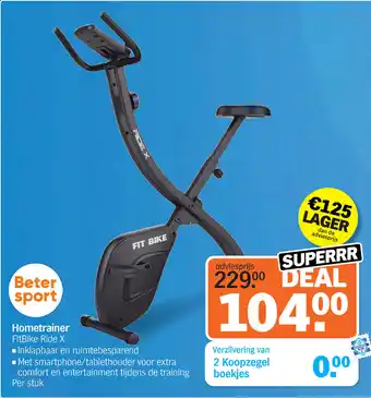Albert Heijn Hometrainer FitBike Ride X aanbieding