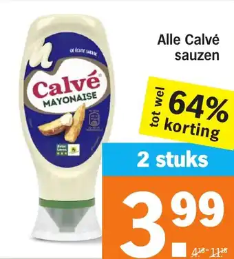 Albert Heijn Alle Calvé sauzen aanbieding