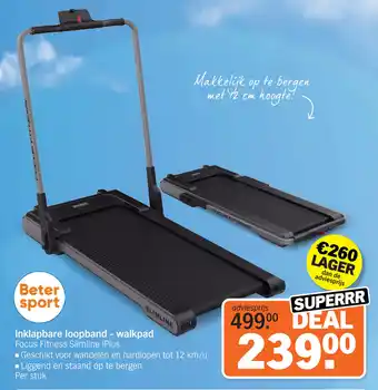 Albert Heijn Beter sport Inklapbare loopband walkpad aanbieding