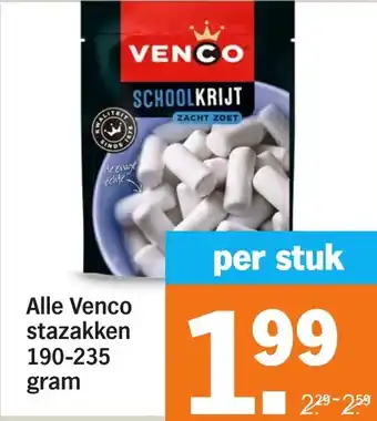 Albert Heijn Alle Venco stazakken aanbieding