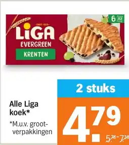 Albert Heijn Alle Liga koek aanbieding