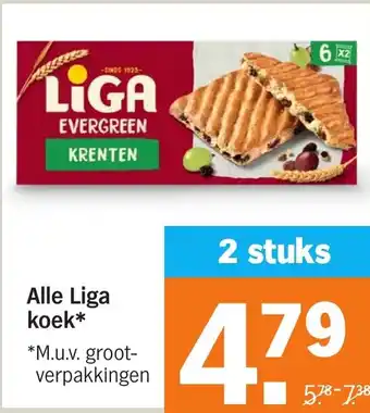 Albert Heijn Alle Liga koek aanbieding