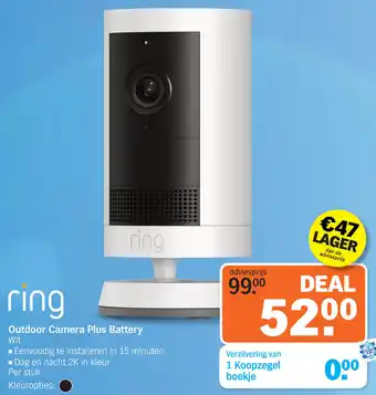 Albert Heijn Ring Outdoor Camera Plus Battery aanbieding