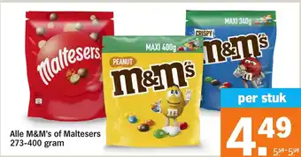 Albert Heijn Alle M&M's of Maltesers aanbieding