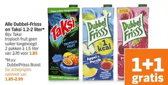 Albert Heijn Alle Dubbel-Frisss en Taksi aanbieding