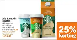 Albert Heijn Alle Starbucks ijskoffie aanbieding