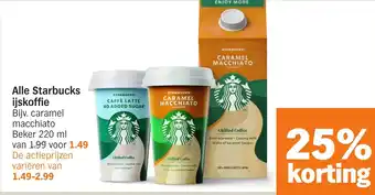 Albert Heijn Alle Starbucks ijskoffie aanbieding