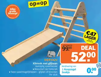 Albert Heijn Deryan Klimrek met Glijbaan aanbieding