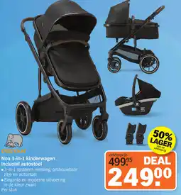 Albert Heijn Deryan Noa 3-in-1 kinderwagen inclusief autostoel aanbieding
