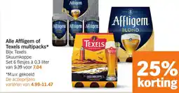 Albert Heijn Alle Affligem of Texels multipacks aanbieding
