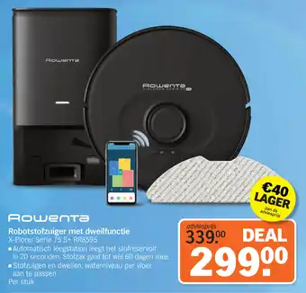 Albert Heijn Rowenta Robotstofzuiger met Dweilfunctie aanbieding