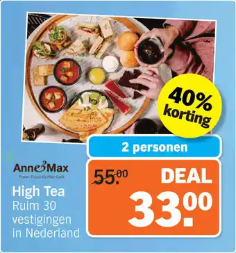 Albert Heijn Anne Max High Tea aanbieding