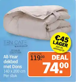 Albert Heijn Ten Cate All Year dekbed met Dons aanbieding