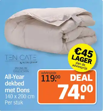 Albert Heijn Ten Cate All Year dekbed met Dons aanbieding