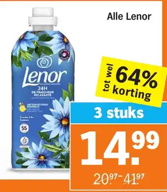 Albert Heijn Alle Lenor aanbieding