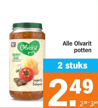 Albert Heijn Alle Olvarit potten aanbieding