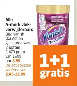 Albert Heijn Alle A-merk vlekverwijderaars aanbieding