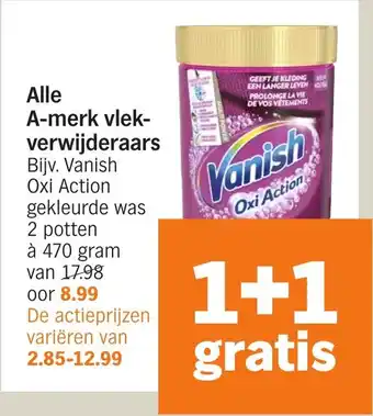 Albert Heijn Alle A-merk vlekverwijderaars aanbieding