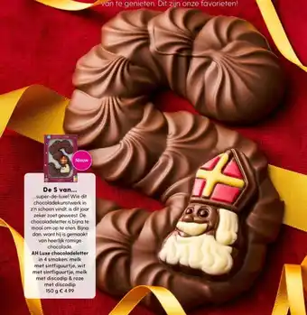Albert Heijn AH Luxe Chocoladeletter aanbieding