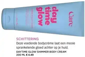Daytime glow shimmer body cream