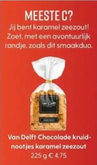 Albert Heijn Van Delft Chocolade kruidnootjes karamel zeezout aanbieding