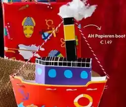 Albert Heijn AH Papieren boot aanbieding